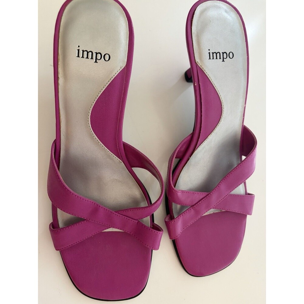 Impo Fushia Pink Strappy Sandals, Size 7